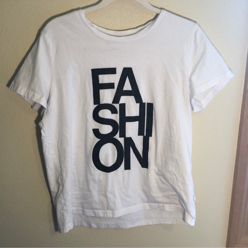 Bohme White Tee with Bold Black Graphic